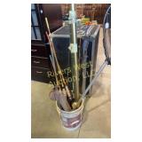 Vintage spinning rods approximately 10 rods