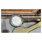 Hohner Banjo with hard case.