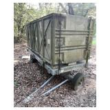 Trailer with 3 Fiberglass Pallet Storage Container