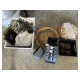 Group: Radio, Misc. Decor, Wood Clock