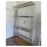 47" Wide Roll Around Metal Shelf