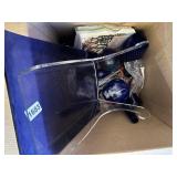 Group: Platter, Cups, Box w/ Contents