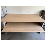 Roll Around Work Table w/ Pullout Shelf