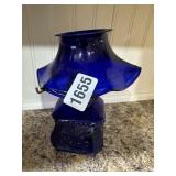 Antique Cobalt Blue Lamp