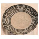Ancient Hand-Painted Geometric Anasazi Bowl