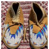 Handmade Native American Beaded Moccasins