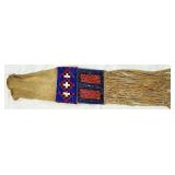 Native American Geometric Beaded Pouch