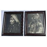 Edward S. Curtis Native Chiefs Framed Portraits