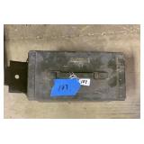 Ammo box filled with black rifle powder.   Find in