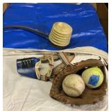 Baseball Glove, Balls, Eye Protection, &