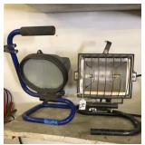 2  Halogen Shop lights