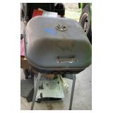 Charcoal bbq & umbrella