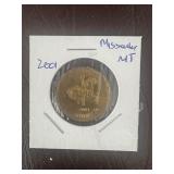 2001 Missoula MT Carousel Ride Token
