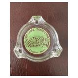 Glass Ashtray with Red Lodge Cooke City Design