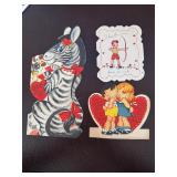 Set of Three Vintage Valentine Cards