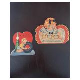 Set of Two Vintage Valentine Cards