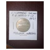 C.H. Wood & Co. Exchange Saloon Token