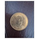 Gold-Tone Bat Masterson Commemorative Coin