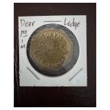 Tonyï¿½s Corner Bar Deer Lodge Trade Token