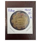 Brass Brunswick Bar Billings 25ï¿½ Token