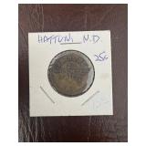 Farmers Merc. Co. 25ï¿½ Trade Token, Hatton, N.D.