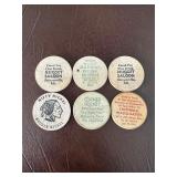 Collection of Vintage Wooden Nickels