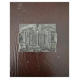 Metal Printing Block with Torah Design