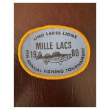 1980 Mille Lacs Fishing Tournament Patch