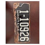 1929 Butte Montana License Plate