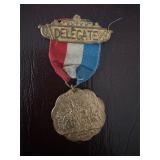 1909 Delegate Medal by Thomas J. Dunn & Co.