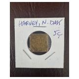 Sguttï¿½s Grocery 5-Cent Trade Token, Harvey, N.D.