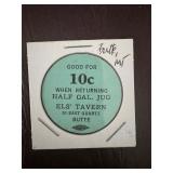 Elsï¿½ Tavern Half-Gallon Jug Token