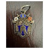 IOOF Enamel and Brass Medallion Pendant