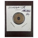 Broadwater Saloon Trade Token
