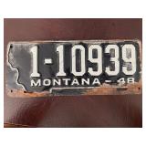 1948 Montana License Plate
