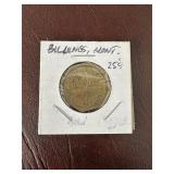 Buffalo Bar & Steak House 25-Cent Trade Token