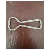 Metal Bottle Opener with Advertising Text