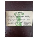 WWII ï¿½Bond a Month Clubï¿½ Certificate