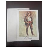 C.M. Russell Artwork Postcard with Stamp
