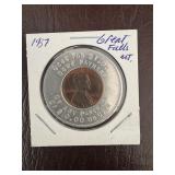 1937 Samuelsenï¿½s Jewelers Token With Wheat Penny