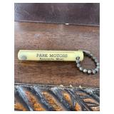 Vintage Plastic Keychain Advertising Motor Oil