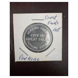 City Of Great Falls Parking Token