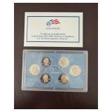 2009 US Mint Quarters Proof Set with COA
