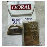 1996 Doral Pocket Ashtray and Lighter