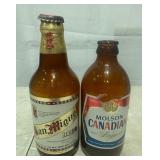 San Miguel and Molson Canadian Beer Bottles