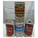 Brown Derby Beer Cans