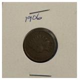 1906 Indian Head One Cent Coin