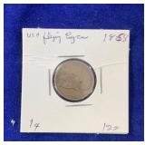 1858 Flying Eagle Large Letter One Cent