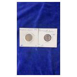 1919 Buffalo Nickel and 1946 Roosevelt Dime