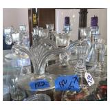 Lead Glass candle holders